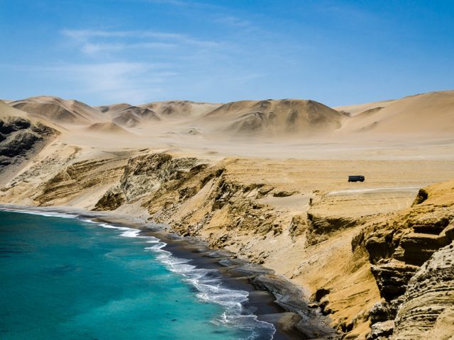 Peruvian coastal deserts with breathtaking surf